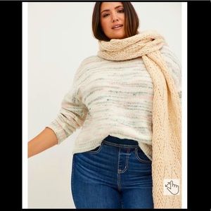 NWT TORRID 1X Drop Shoulder Pullover Sweater / Fleece Knit